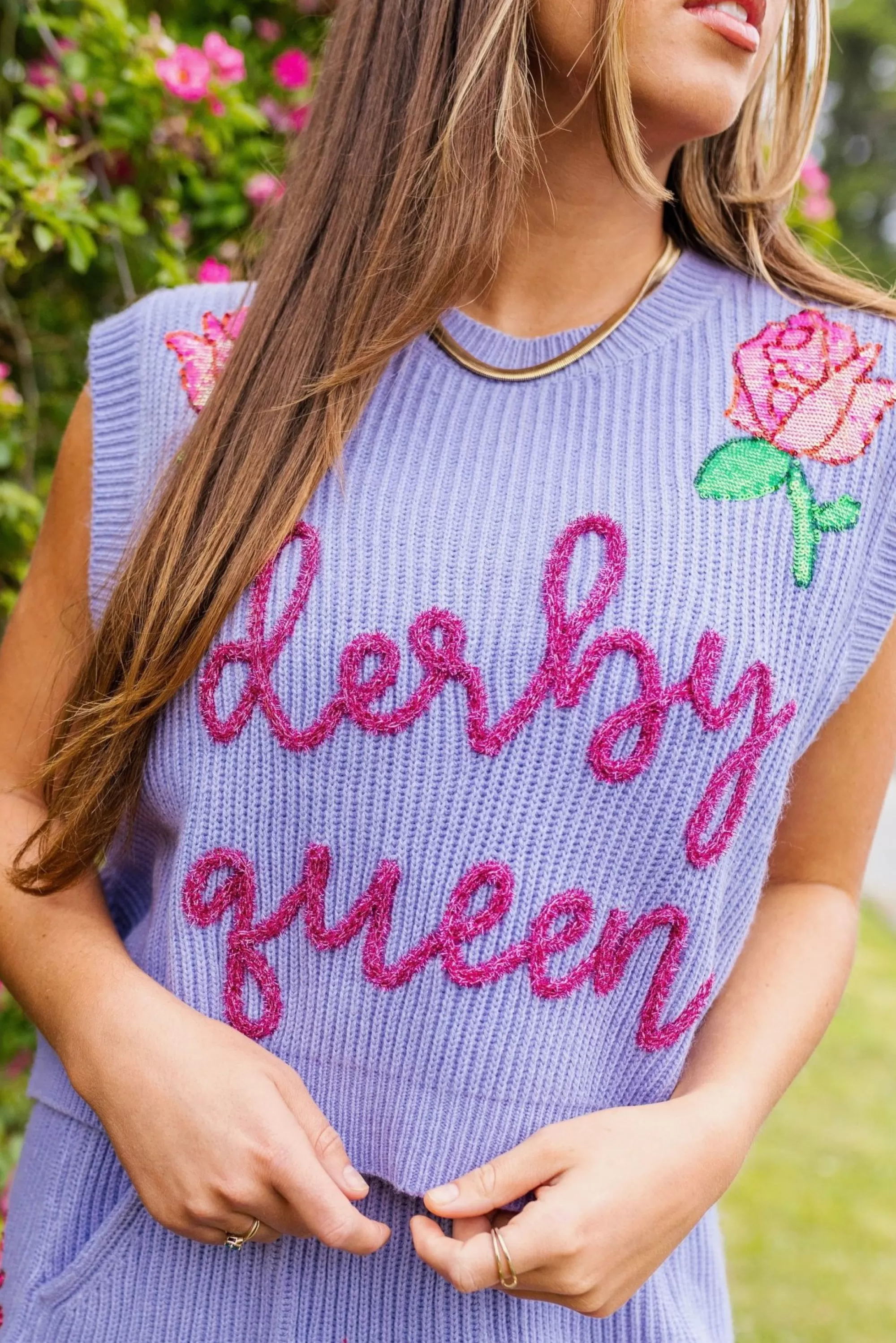 Queen Of Sparkles Derby Queen Sweater Vest