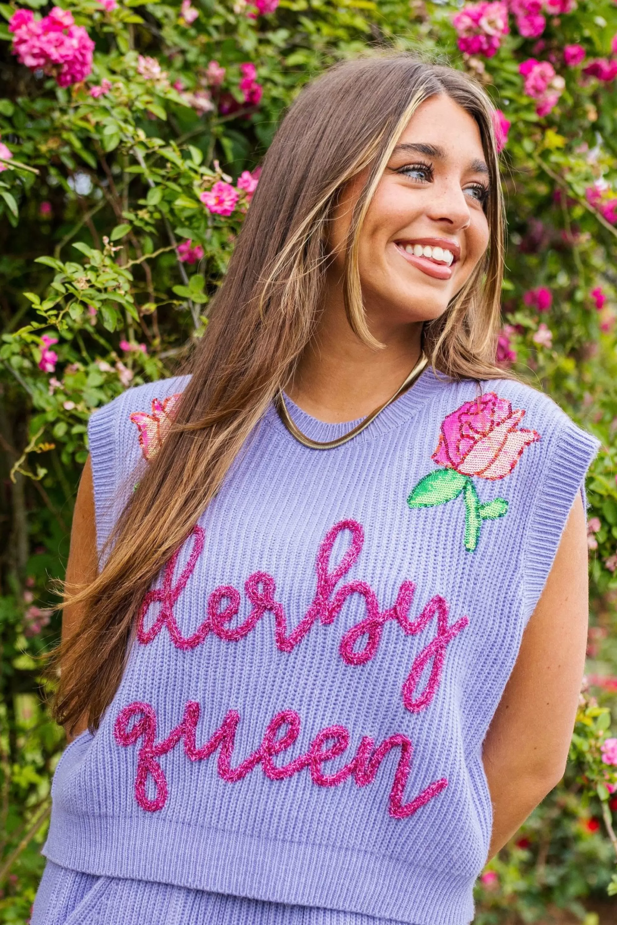 Queen Of Sparkles Derby Queen Sweater Vest