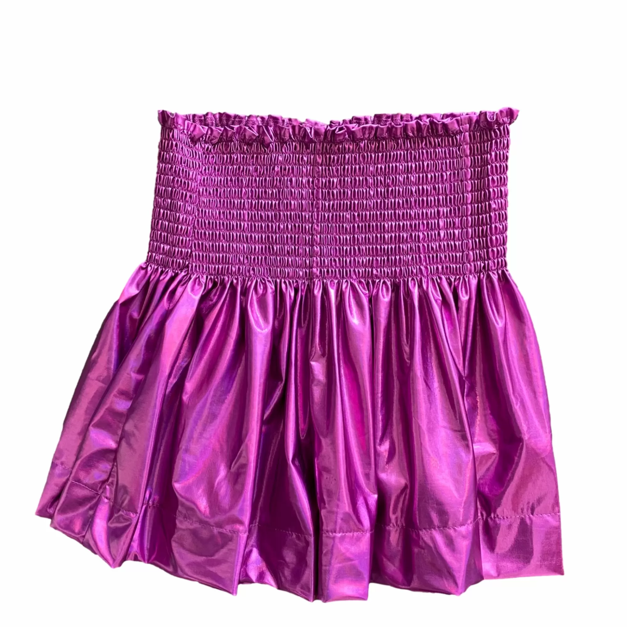 Queen Of Sparkles Fuchsia Iridescent Swing Shorts