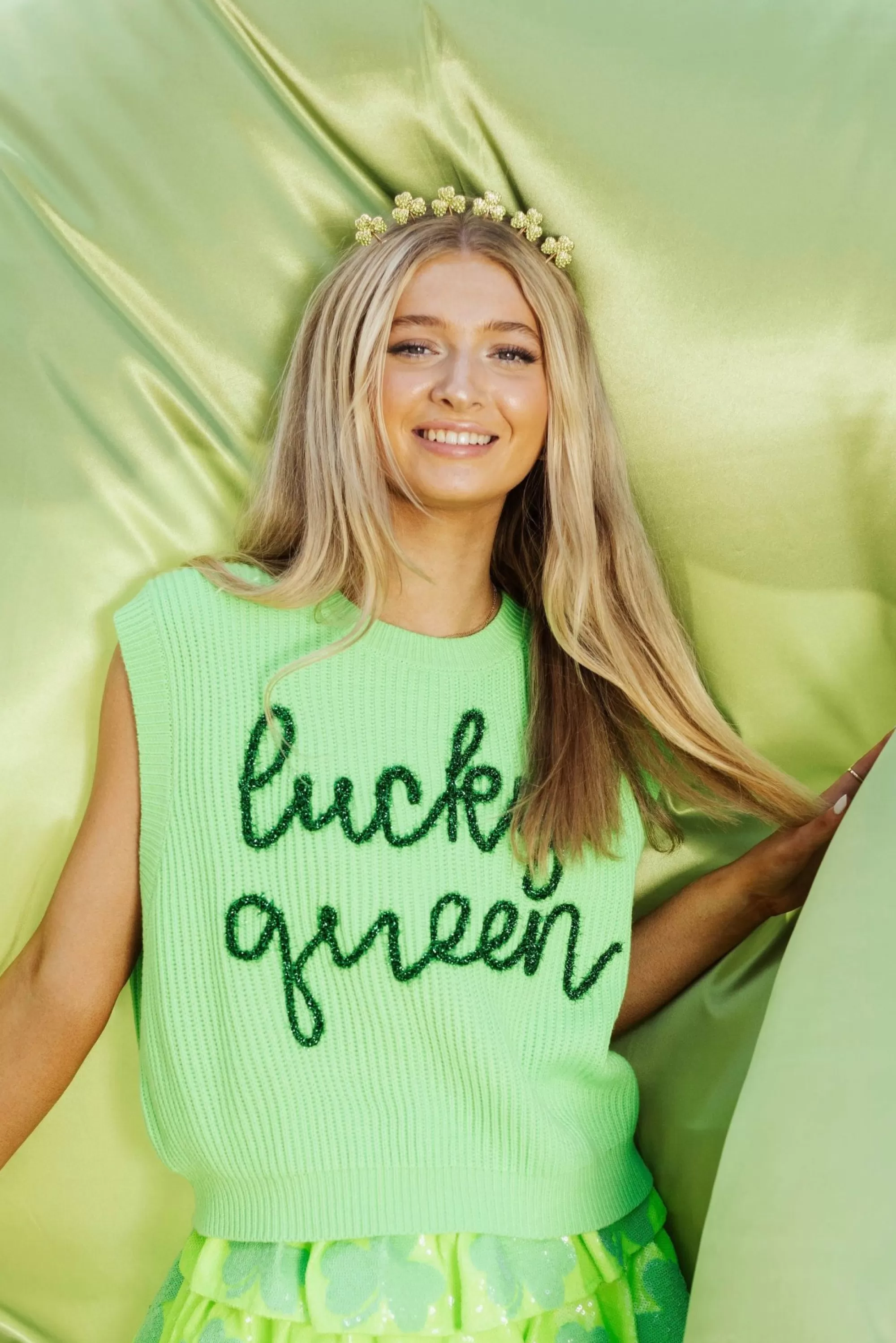 Queen Of Sparkles Lucky Queen Sweater Vest