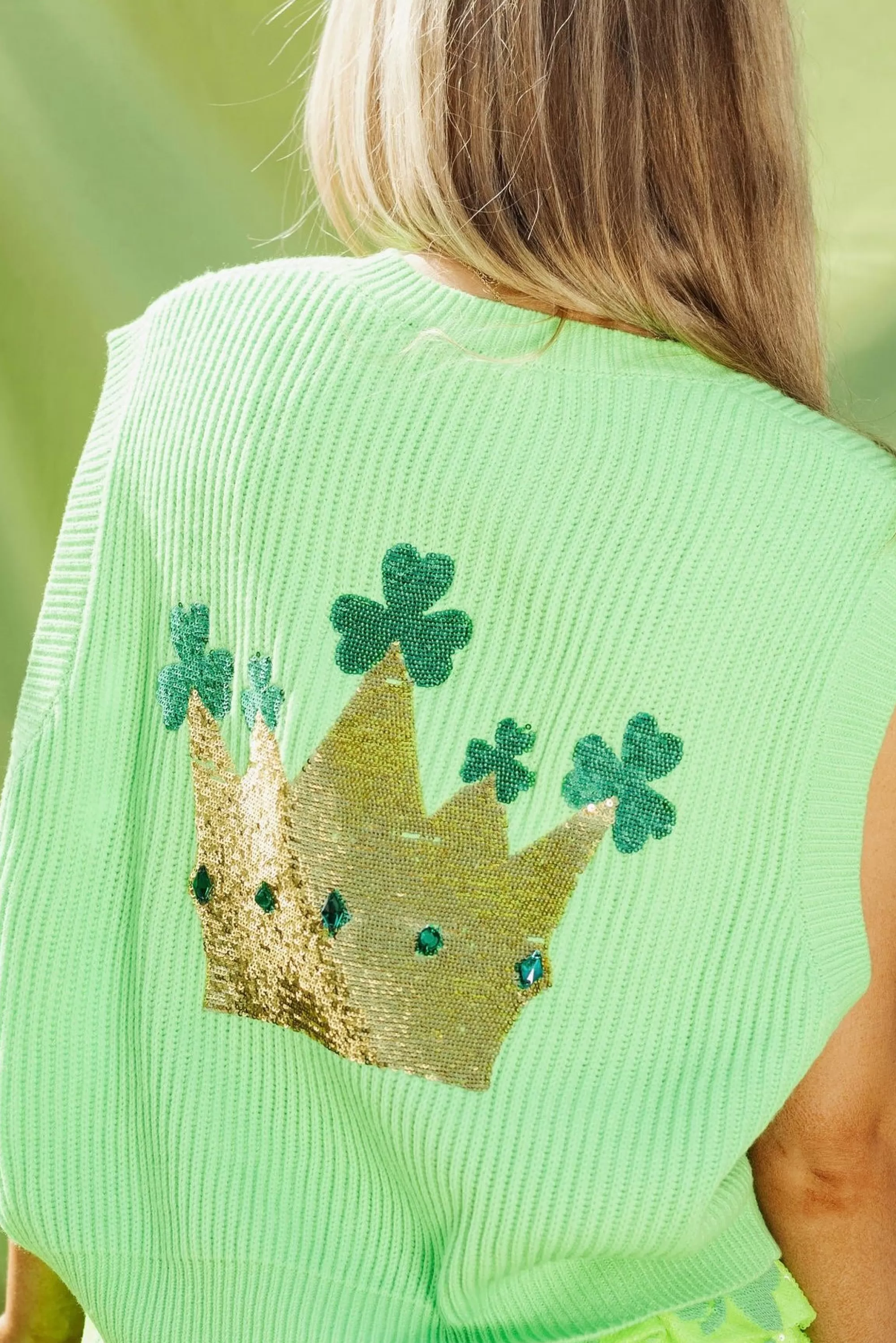 Queen Of Sparkles Lucky Queen Sweater Vest