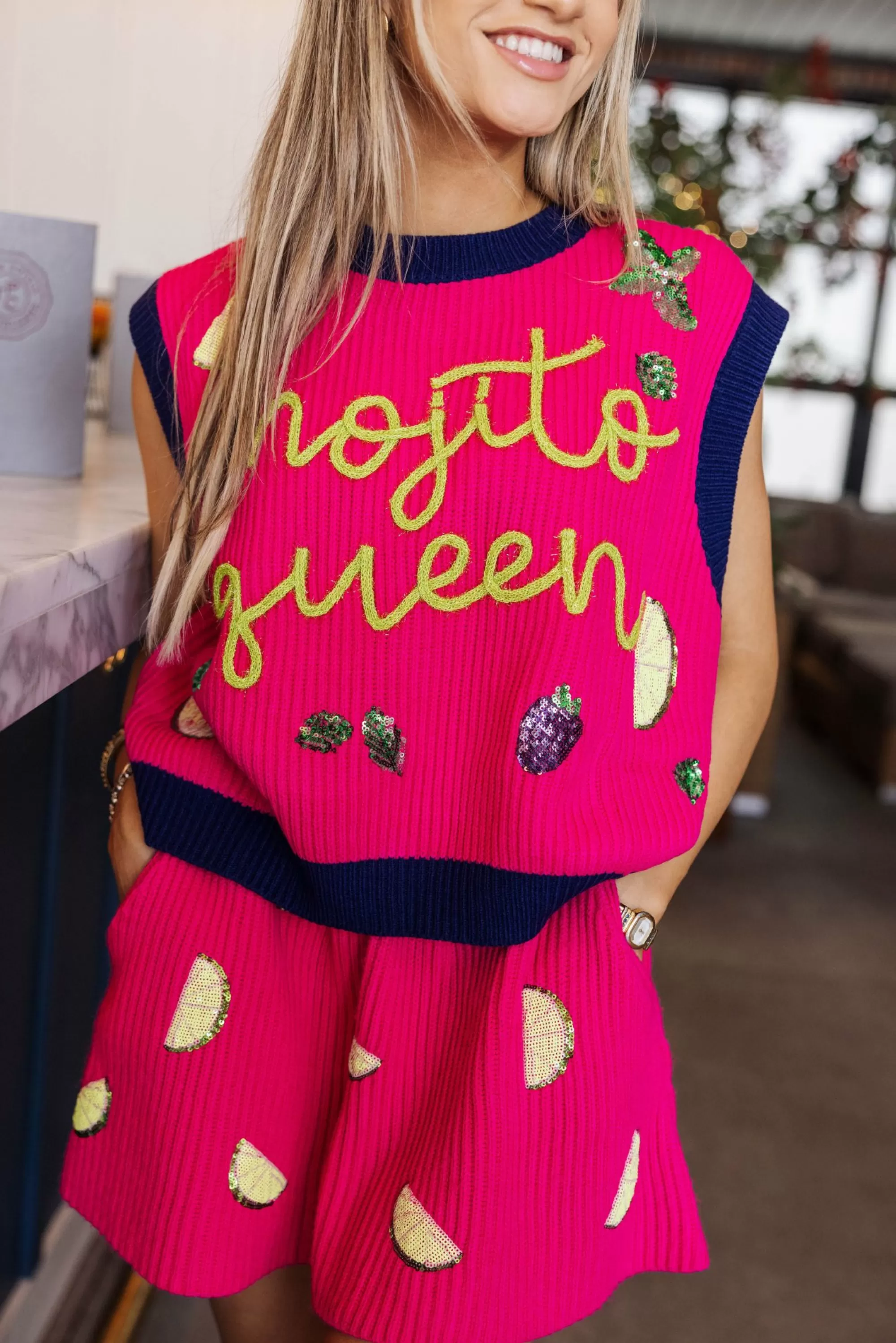 Queen Of Sparkles Mojito Queen Sweater Vest