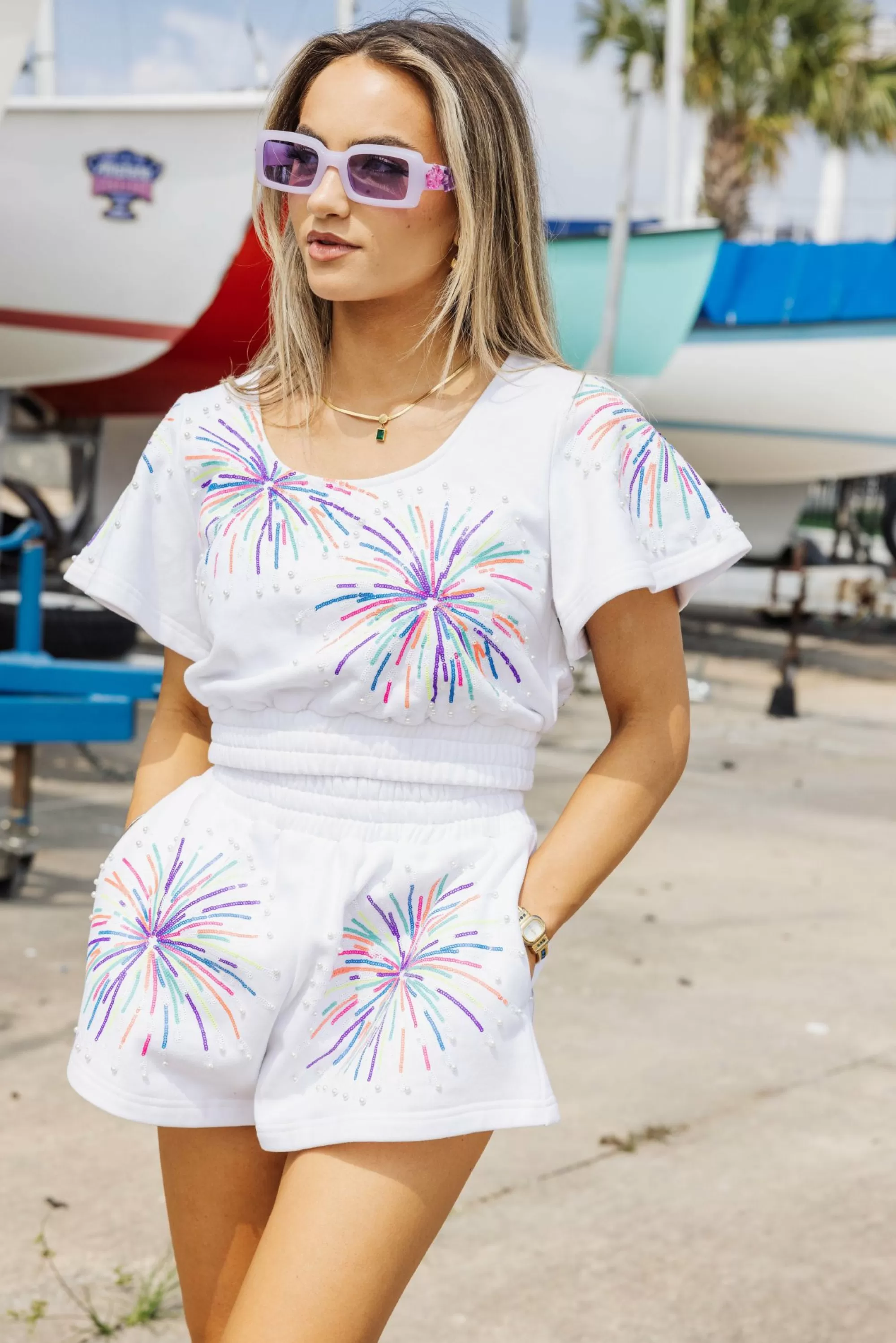 Queen Of Sparkles Multi Firework Top