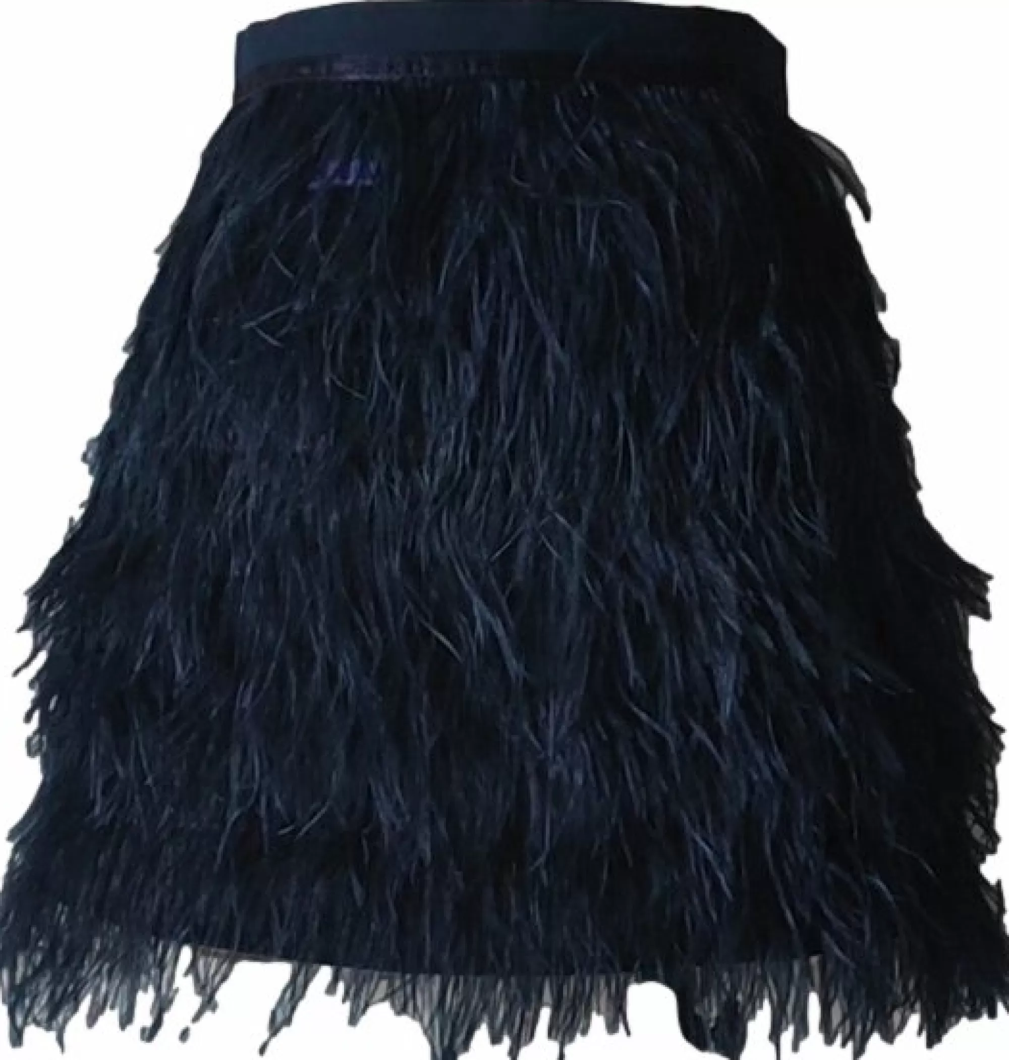 Queen Of Sparkles Navy Feather Skirt