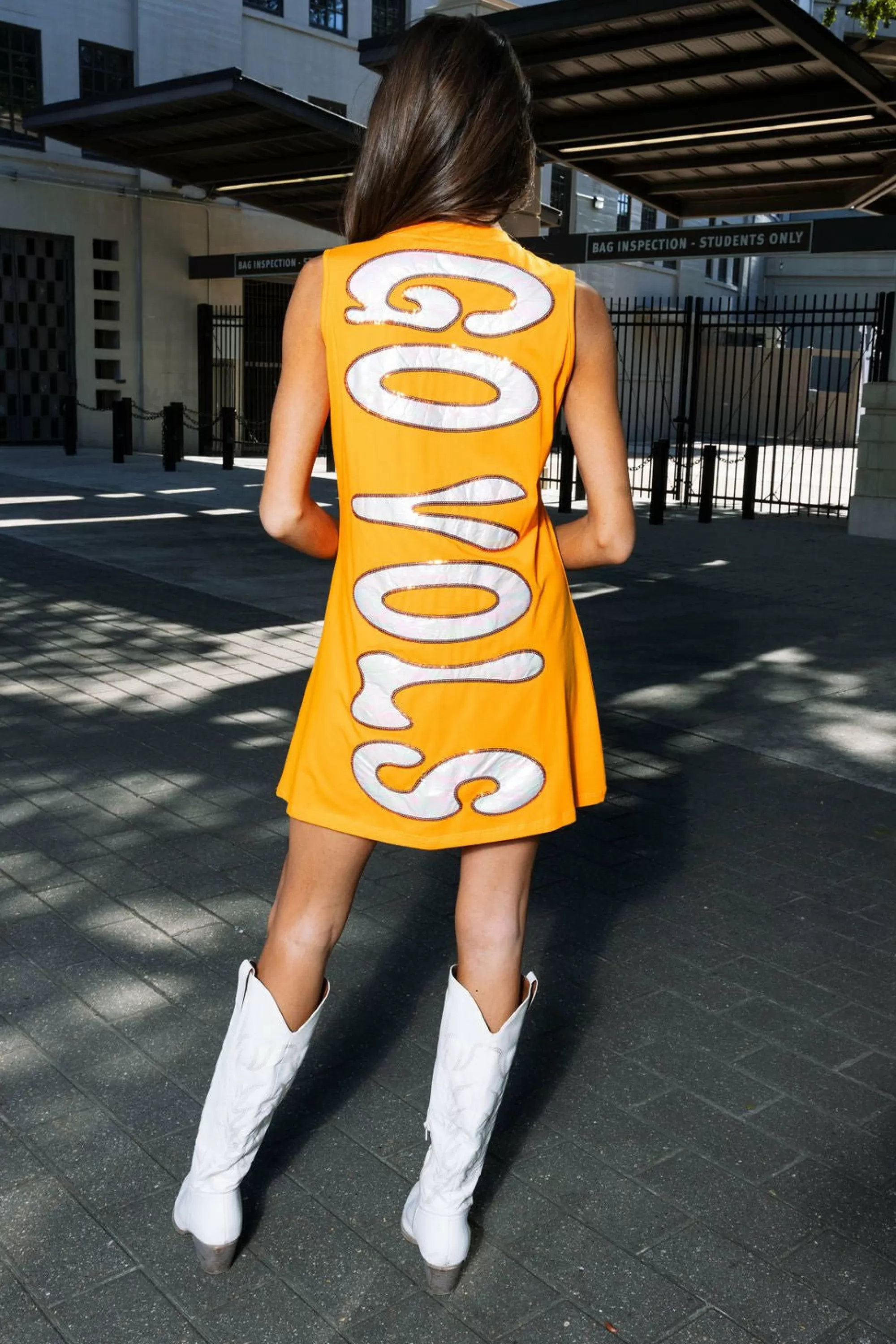 Queen Of Sparkles Orange Iride Cent 'Go Vo /Rocky Top' Tank Dre