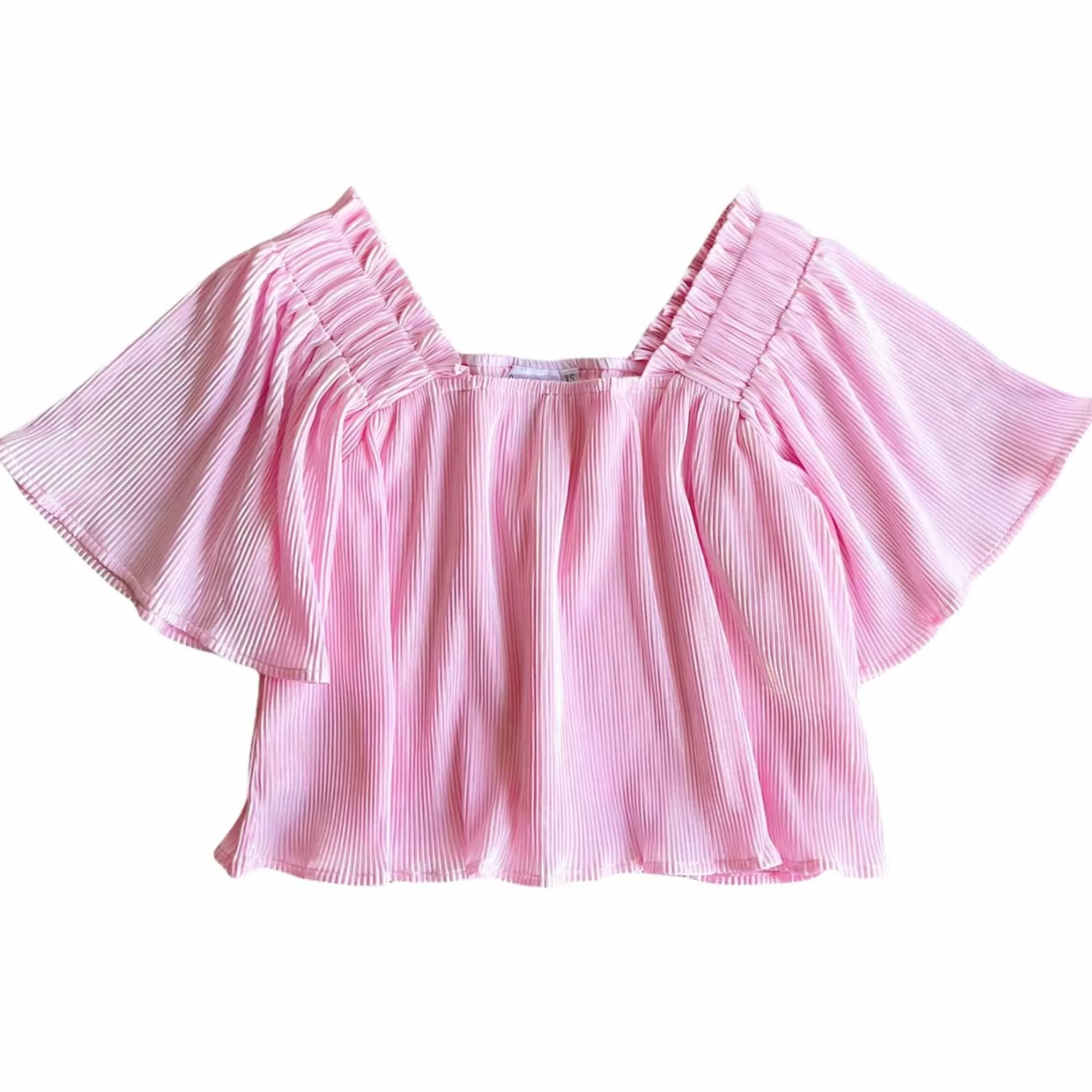 Queen Of Sparkles Pleat Flutter Top