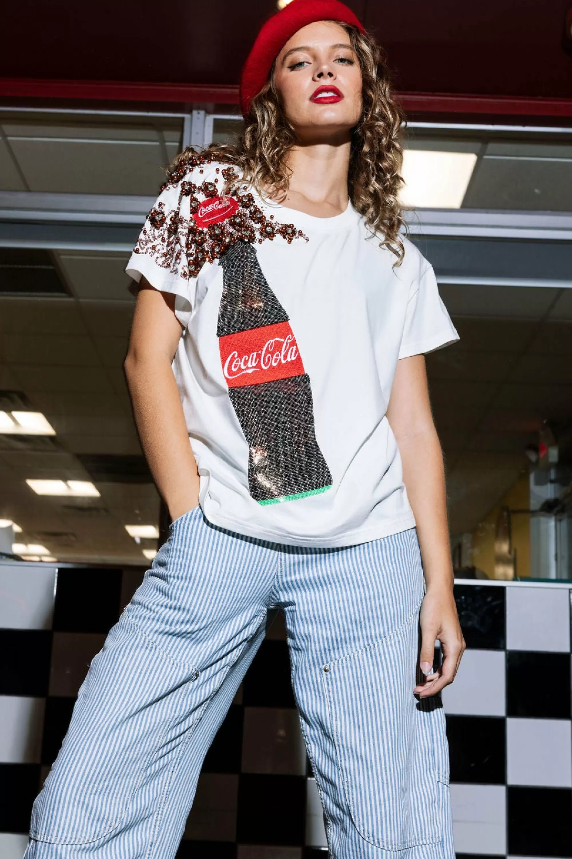 Queen Of Sparkles Popping Coca-Cola® Bottle Tee