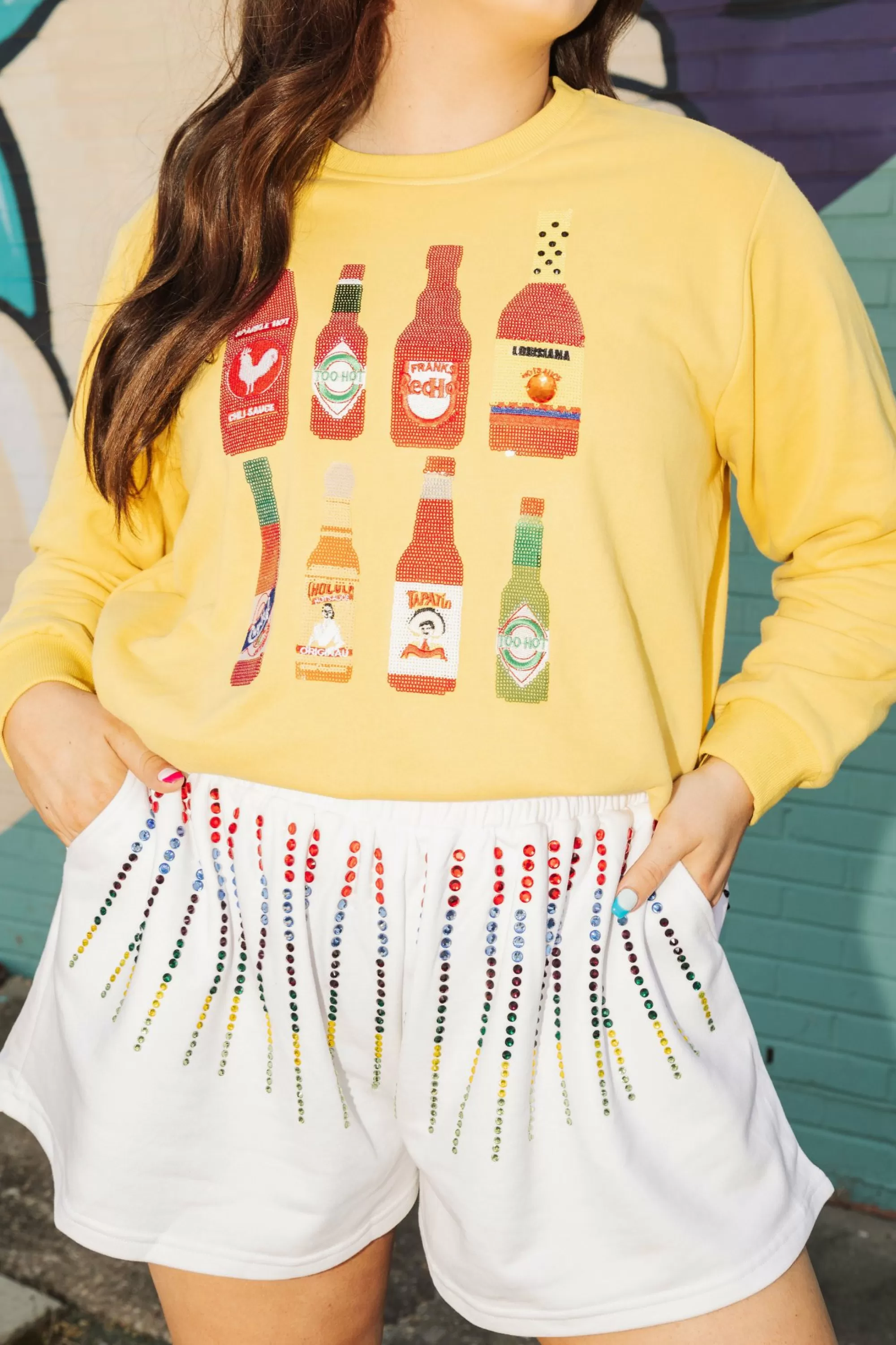 Queen Of Sparkles Queen Of Hot Sauce Sweatshirt