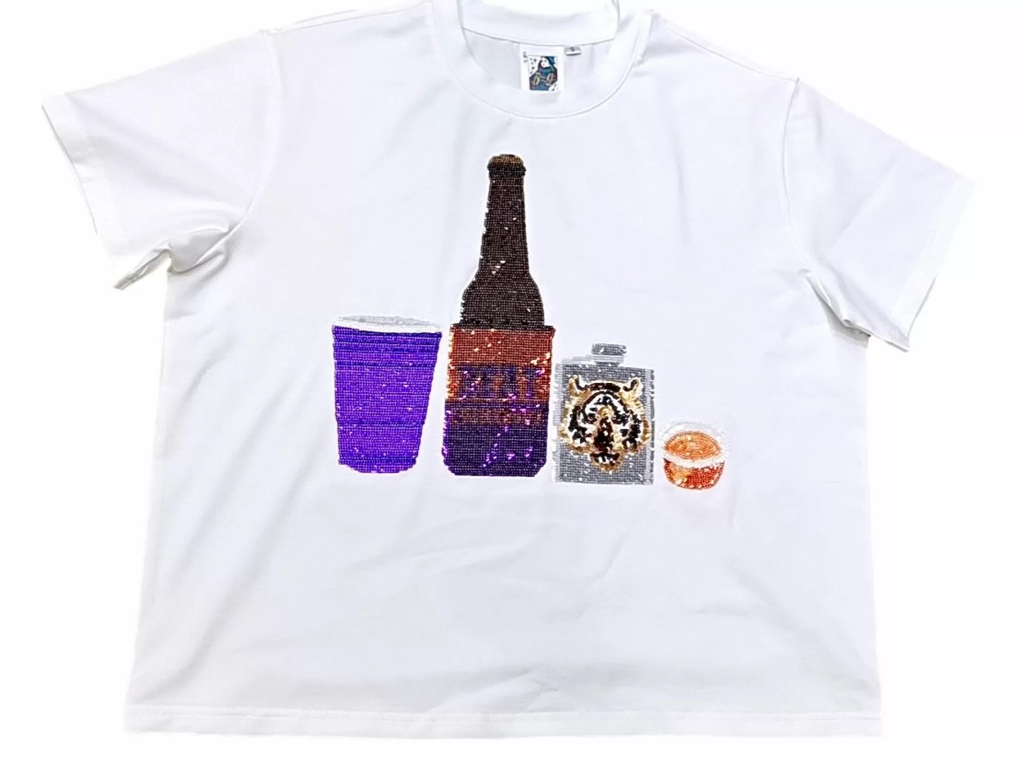 Queen Of Sparkles Swig Of Swinney Drink Tee