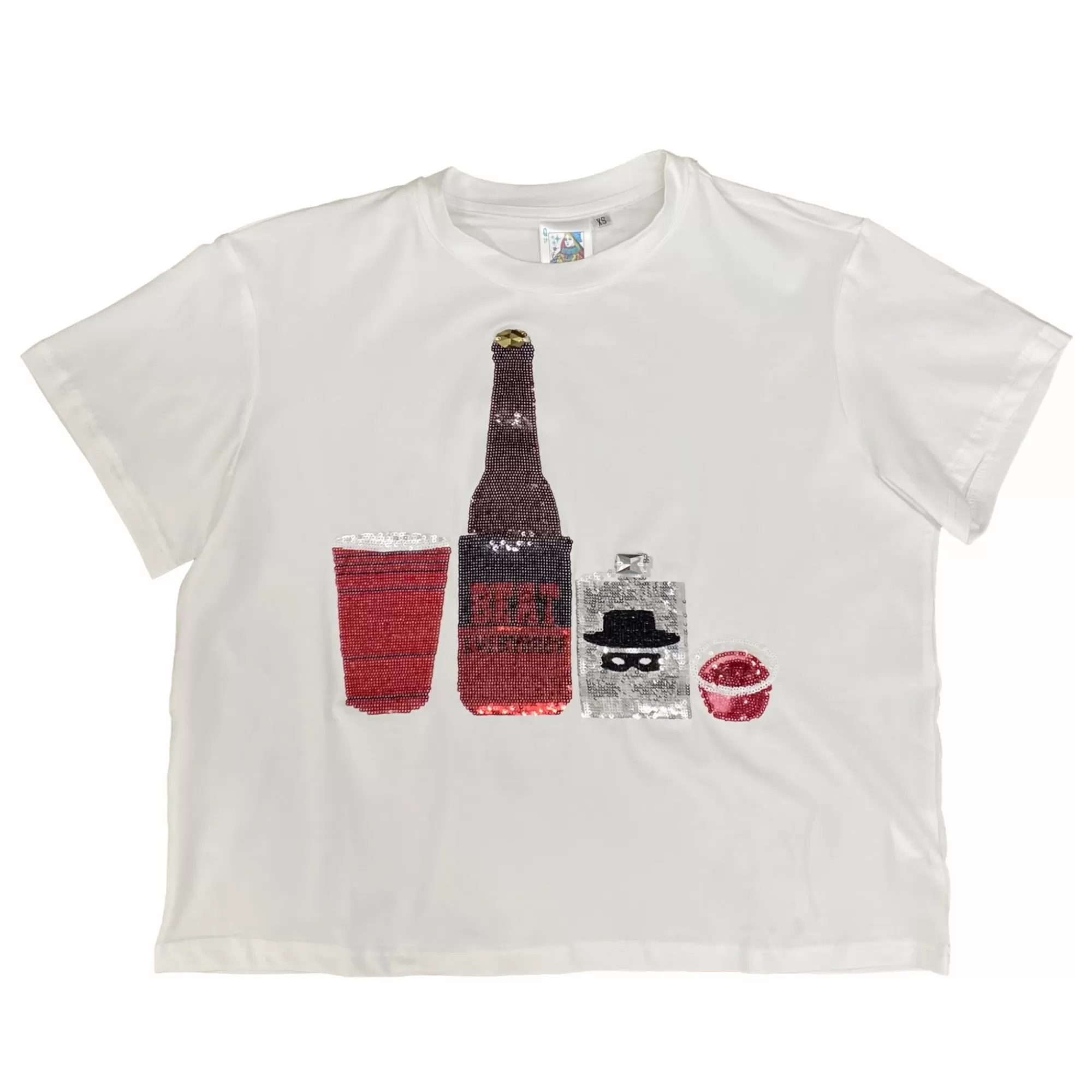 Queen Of Sparkles Wreck Me Drink Tee